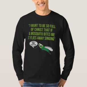 Christian Mosquito Gag Jokes Religious Christian T-Shirt