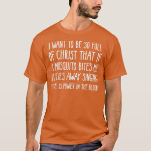 Christian Mosquito Joke Funny Deluxe  T-Shirt