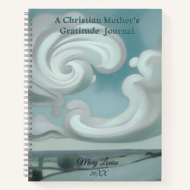Christian Mother’s Gratitude Spiral Notebook (Front)
