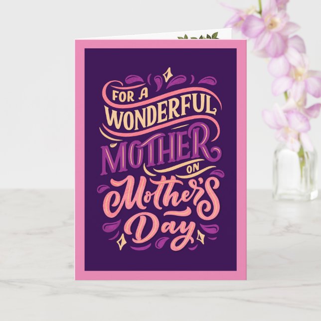 Christian Mother's Day Card (Orchid)