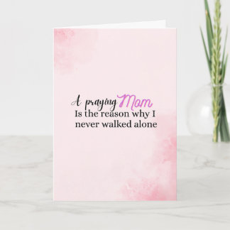 Christian Mother's day gift faith mum quote  Card