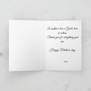 Christian Mother's day gift gift for mum faith mum Card