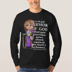 Christian Motivation Armour of God Ephesians 611 J T-Shirt