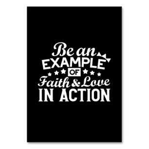 Christian Motivation Design – Faith, Love, and Act Table Number