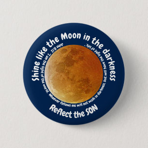 Christian motivational quote 6 cm round badge