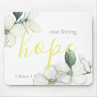 Christian Mouse Pad, Floral Mouse Pad