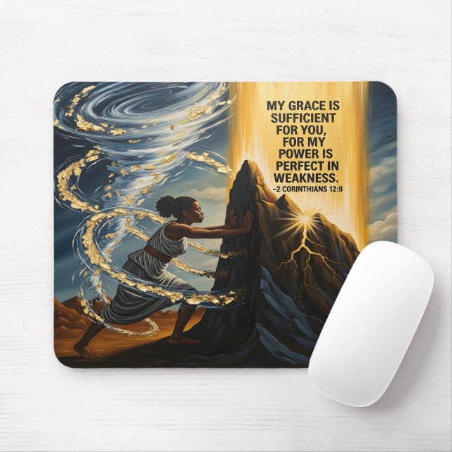 Christian Mouse Pad For Black Women (With Mouse)