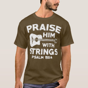 Christian Music Church Guitar Bass Jesus  Rock Gif T-Shirt