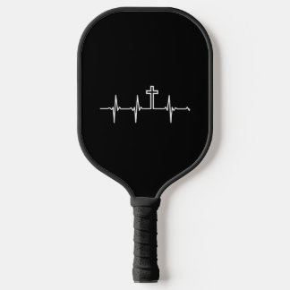 Christian - My heartbeat is the Cross Pickleball Paddle