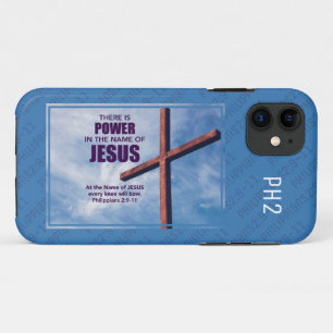 Christian NAME OF JESUS Cross Philippians 2:9-11 Case-Mate iPhone Case