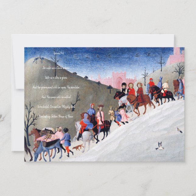 Christian Nativity Scene Holiday Card (Front)