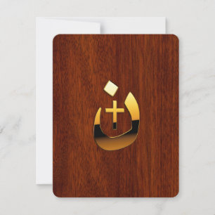 Christian Nazarene Cross Symbols in Gold