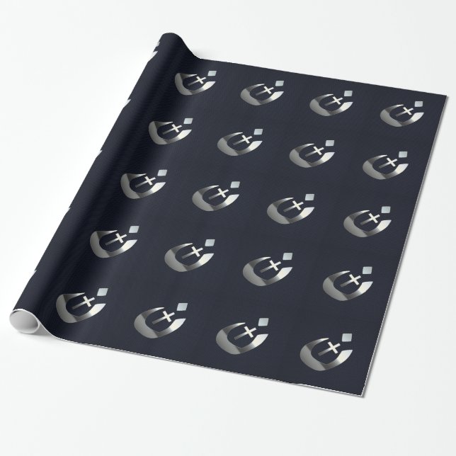 Christian Nazarene Spiritual Symbol Wrapping Paper (Unrolled)