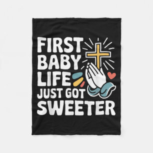 Christian New Mum Ft Time Mother Parenting Jesus Fleece Blanket