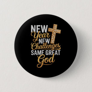 Christian New Years 2026 Happy New Year Same Great 6 Cm Round Badge
