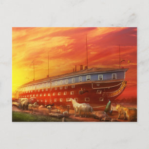 Christian - Noah's Ark - The beginning Postcard