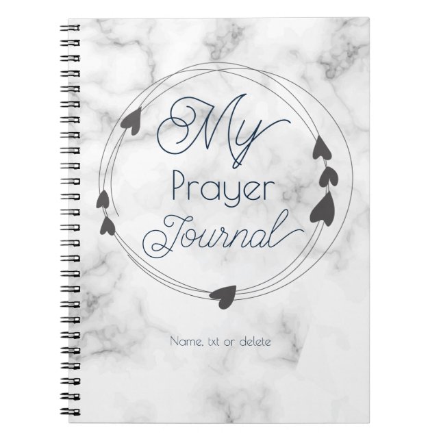 Christian Notebook for Daily Prayers & Gratitude (Front)