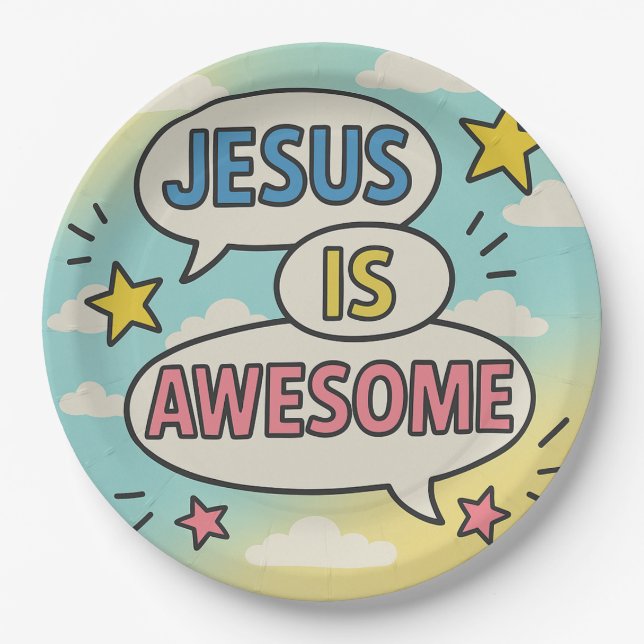 Christian party tableware theme  paper plate (Front)