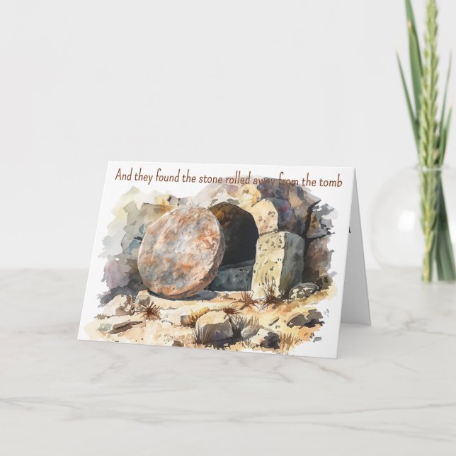 Christian Passover Greeting Card: The Empty Tomb Card (Front)