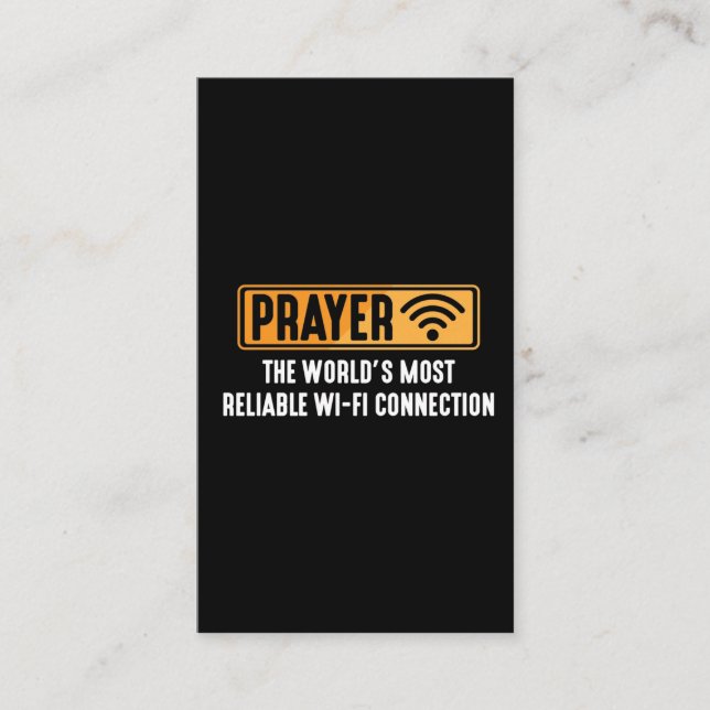 Christian Pastor Prayer Jesus Faith Connection Business Card (Front)
