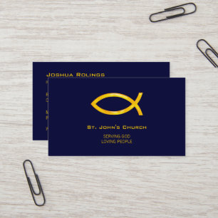 Christian Pastor Priest Business Card