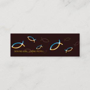 Christian Pastor Priest Mini Business Card