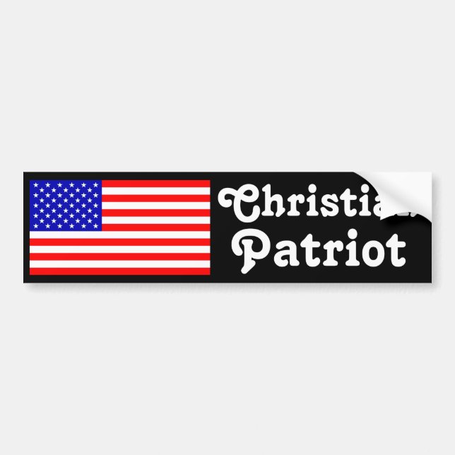 Christian Patriot Bumper Sticker (Front)