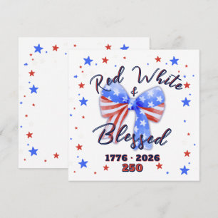 Christian Patriotic America 250 Celebration Card