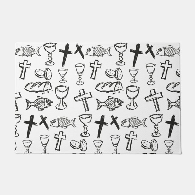 Christian Pattern Doormat (Front)