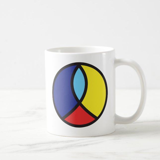 Christian Peace Sign Coffee Cup (Right)