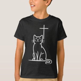 Christian Pet Cats Love Jesus Be Happy T-Shirt
