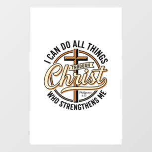 Christian Philippians 4_13 Vintage Quote Shirt Des