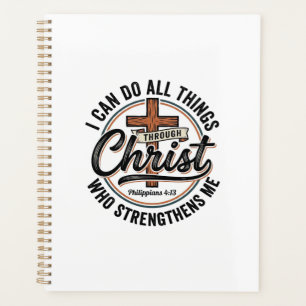 Christian Philippians 4_13 Vintage Quote Shirt Des Planner