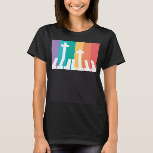 Christian Pianist Piano Player Religious Musician T-Shirt