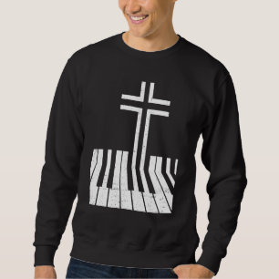 Christian Piano Player Funny Design Piano Teacher  Sweatshirt
