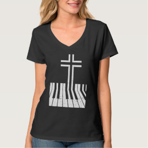 Christian Piano Player Funny Design Piano Teacher  T-Shirt
