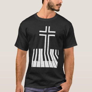 Christian Piano Player Funny Design Piano Teacher T-Shirt