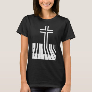 Christian Piano Player Funny Design Piano Teacher  T-Shirt