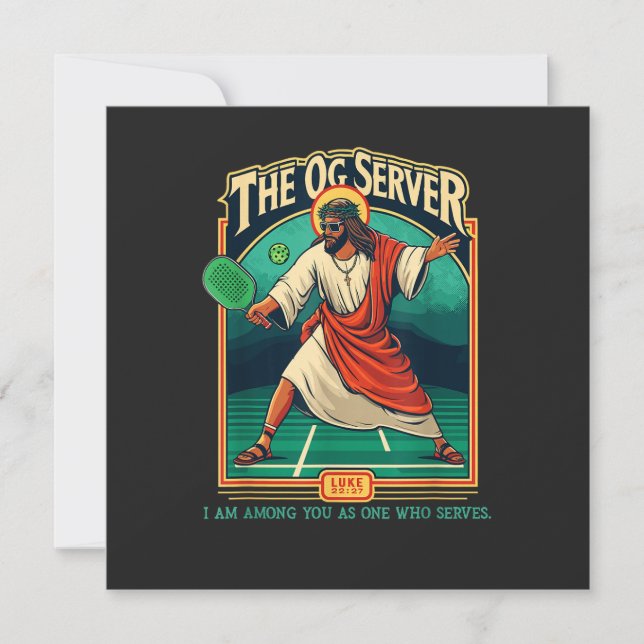 Christian Pickleball Jesus Invitation (Front)