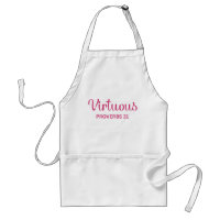Christian Pink Virtuous Woman Proverb 31 Apron