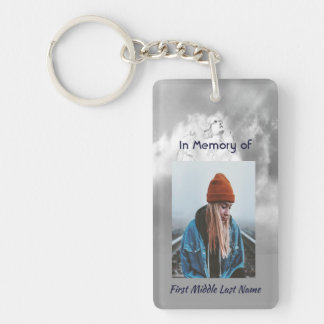 Christian Poem Memorial Keepsake Angel Sky Clouds  Key Ring