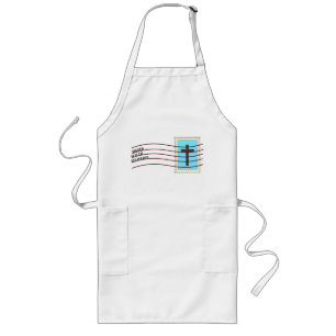 Christian Postage Stamp Apron