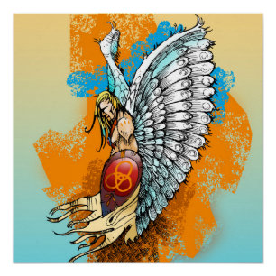 Christian Poster: Warrior Angel Poster