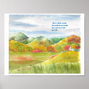 Christian Poster with Scripture