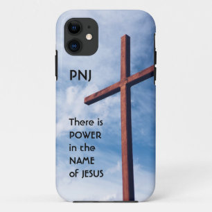 Christian   POWER IN NAME OF JESUS   Blue Case-Mate iPhone Case