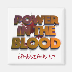 Christian power in the blood salvation message magnet