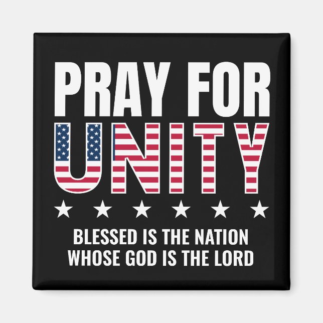 Christian PRAY FOR UNITY USA Day of Prayer Magnet (Front)