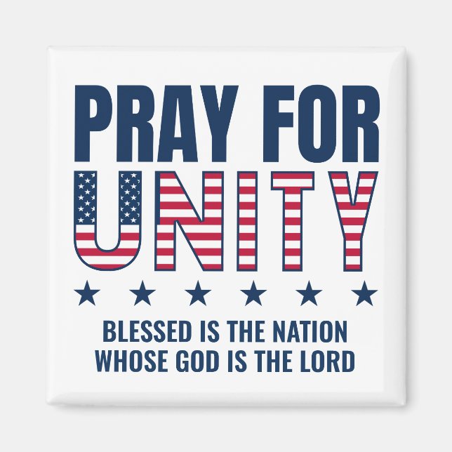 Christian PRAY FOR UNITY USA Day of Prayer Magnet (Front)