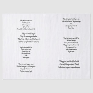 Christian Prayer Decoupage Tissue Paper