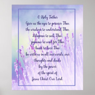 Christian Prayer for Daily Blessings Faith Poster